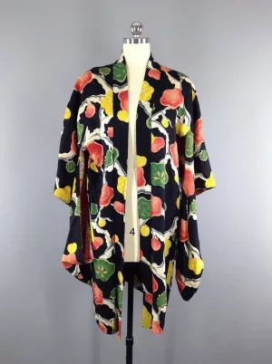 1920s Vintage Silk Haori Kimono Cardigan