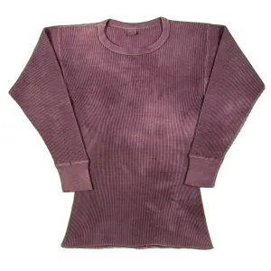 60s Overdyed Waffle Knit Thermal- M