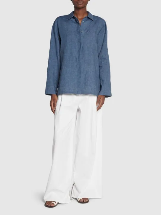 &#x27;S Max Mara   Kasia linen long sleeve shirt 