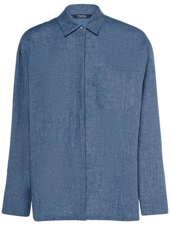 &#x27;S Max Mara   Kasia linen long sleeve shirt 