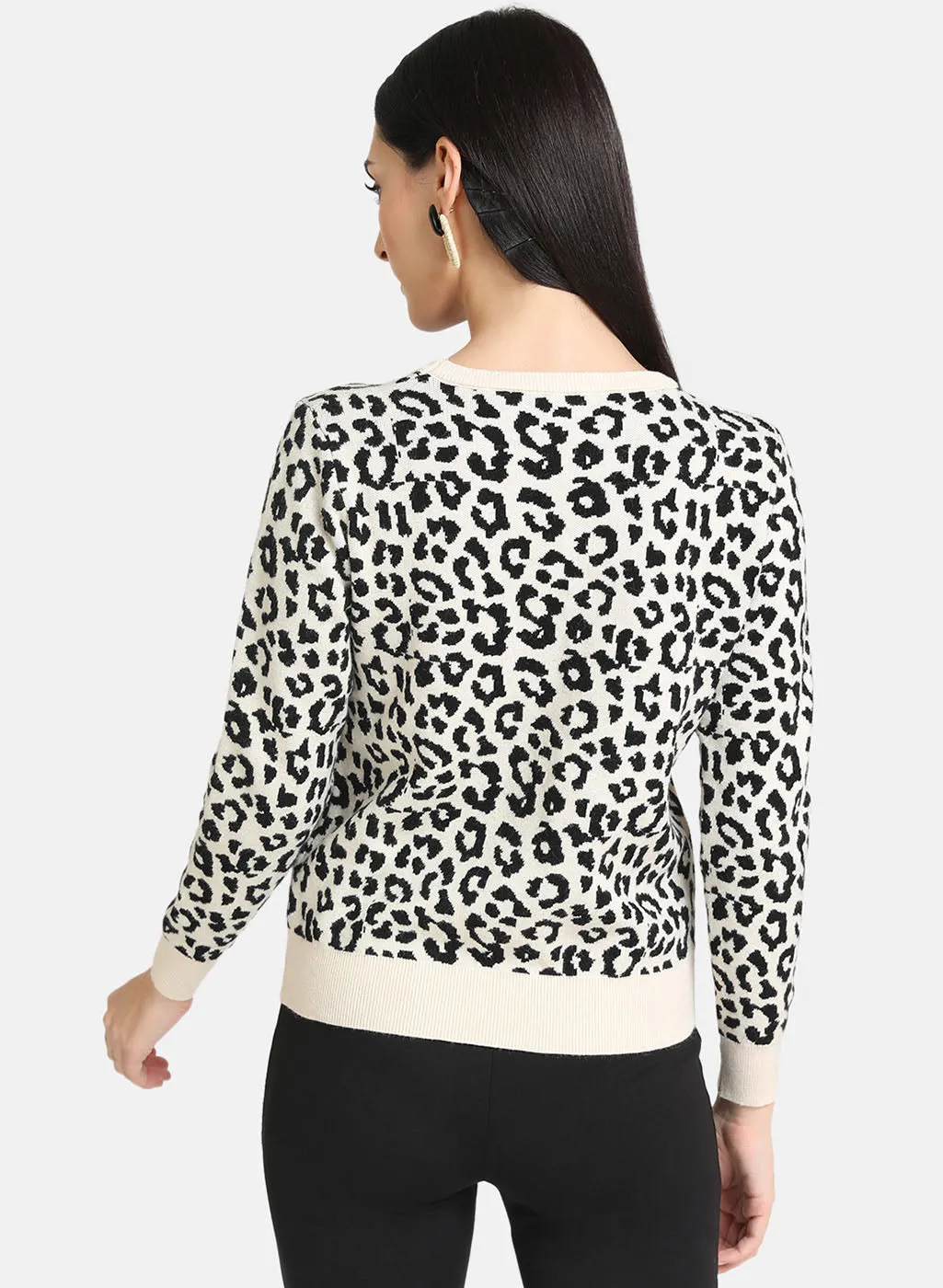 Animal Print Pullover