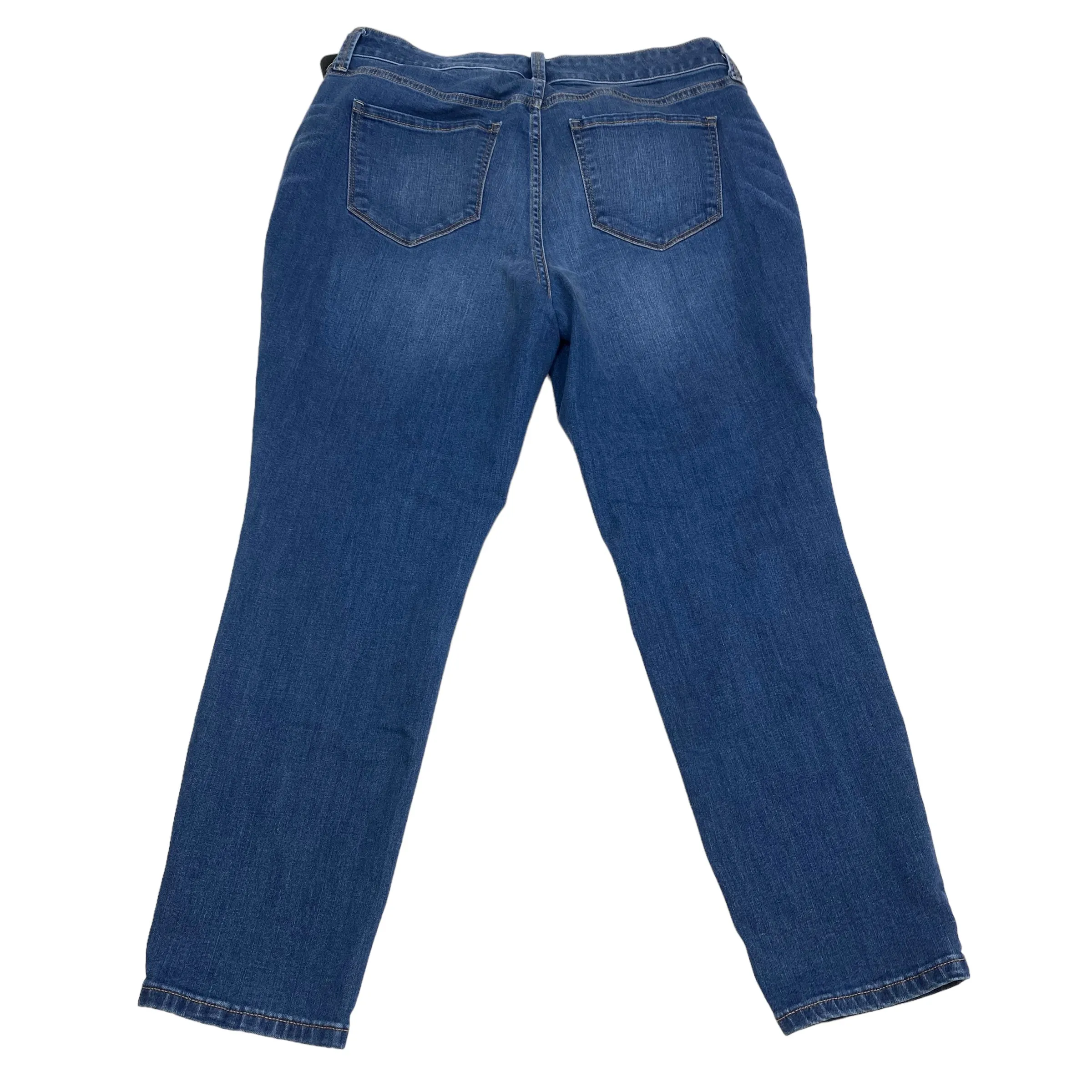 Blue Denim Jeans Skinny St Johns Bay, Size 14