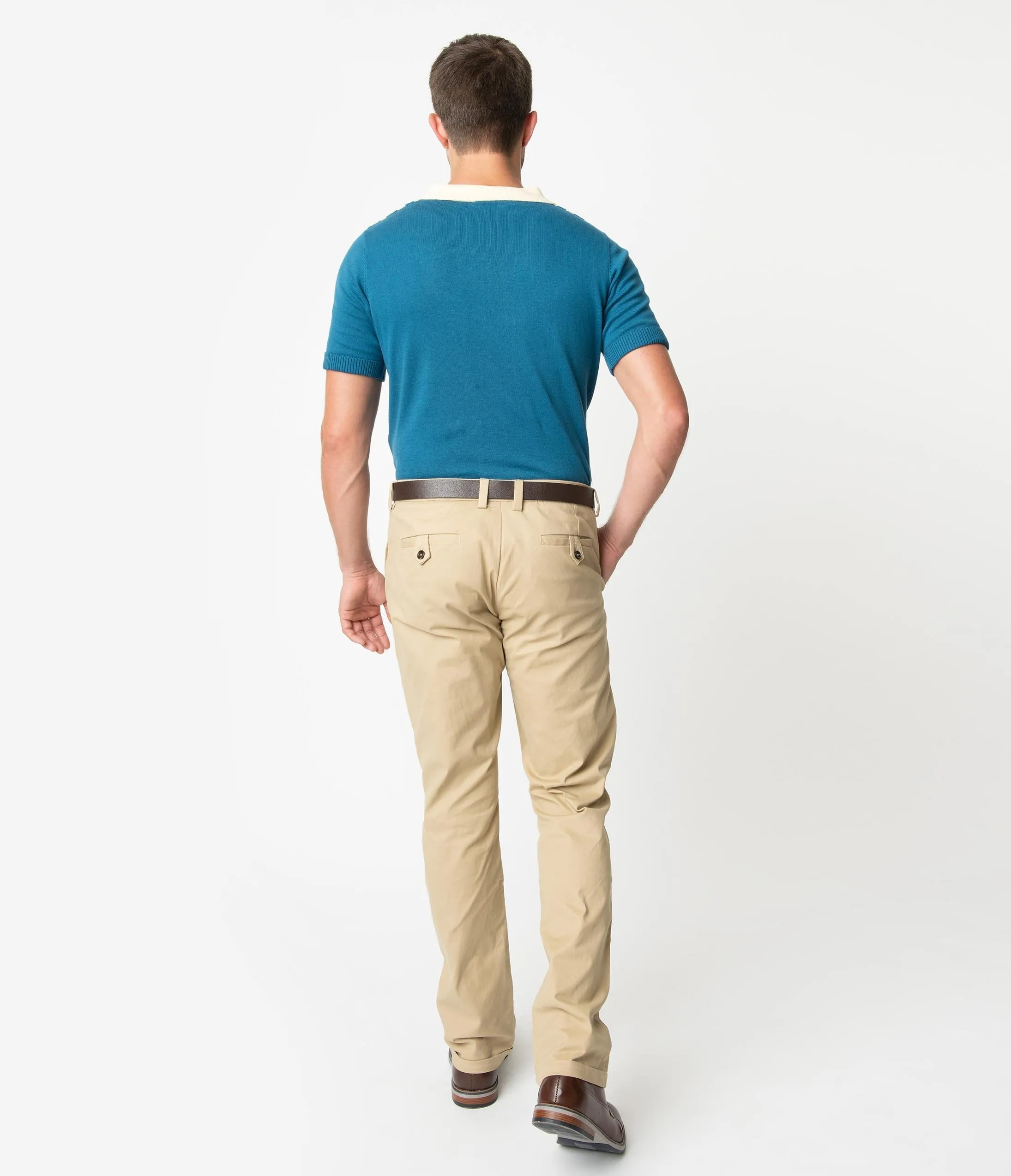 Collectif Beige Tan Chino Danny Mens Pants