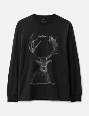 Deer Graphic Long T-Shirt