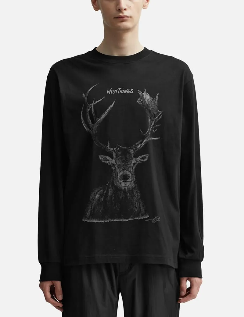 Deer Graphic Long T-Shirt