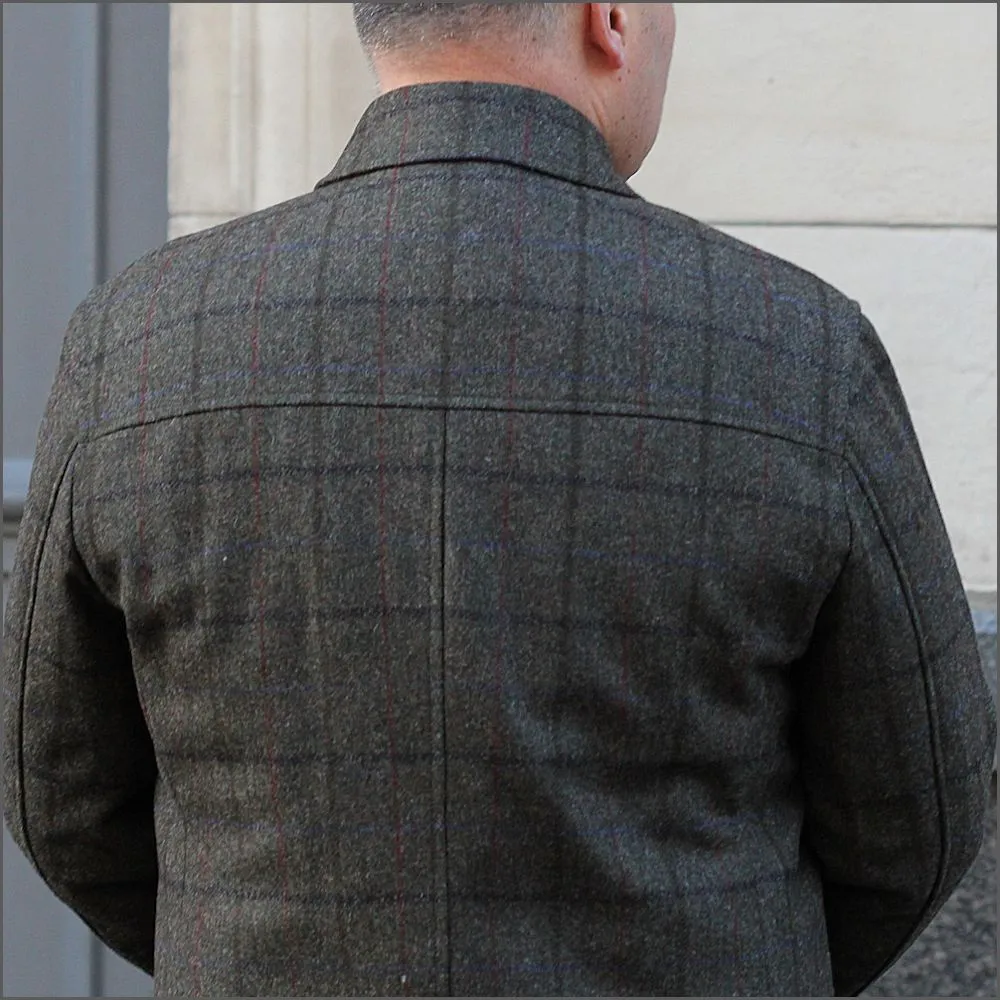 Douglas Frampton Brown Check Car Coat<>