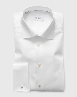 ETON 30007951200 WHITE SIGNATURE TWILL SLIM FC SHIRT