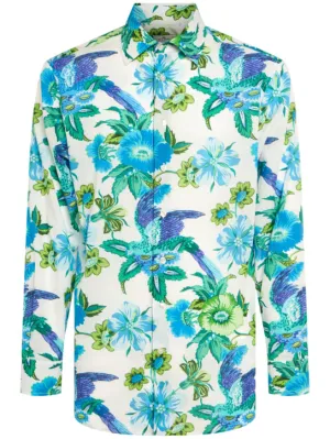 Etro   Floral cotton long sleeve shirt 