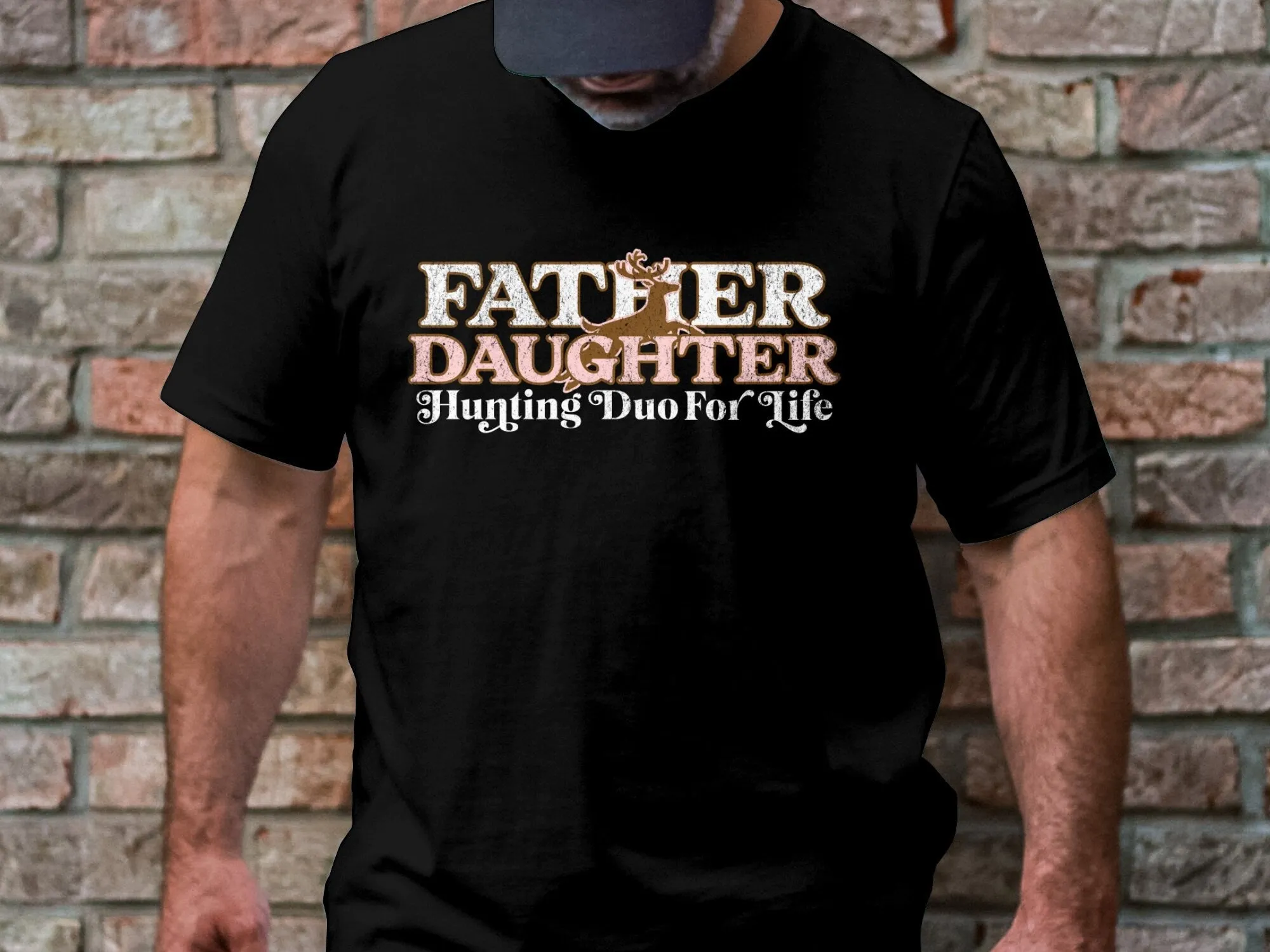 Father Daughter Hunting Duo For Life T-Shirt, Matching Family Hunting Shirts, Gift for Hunter Dad, Hunting Theme Apparel