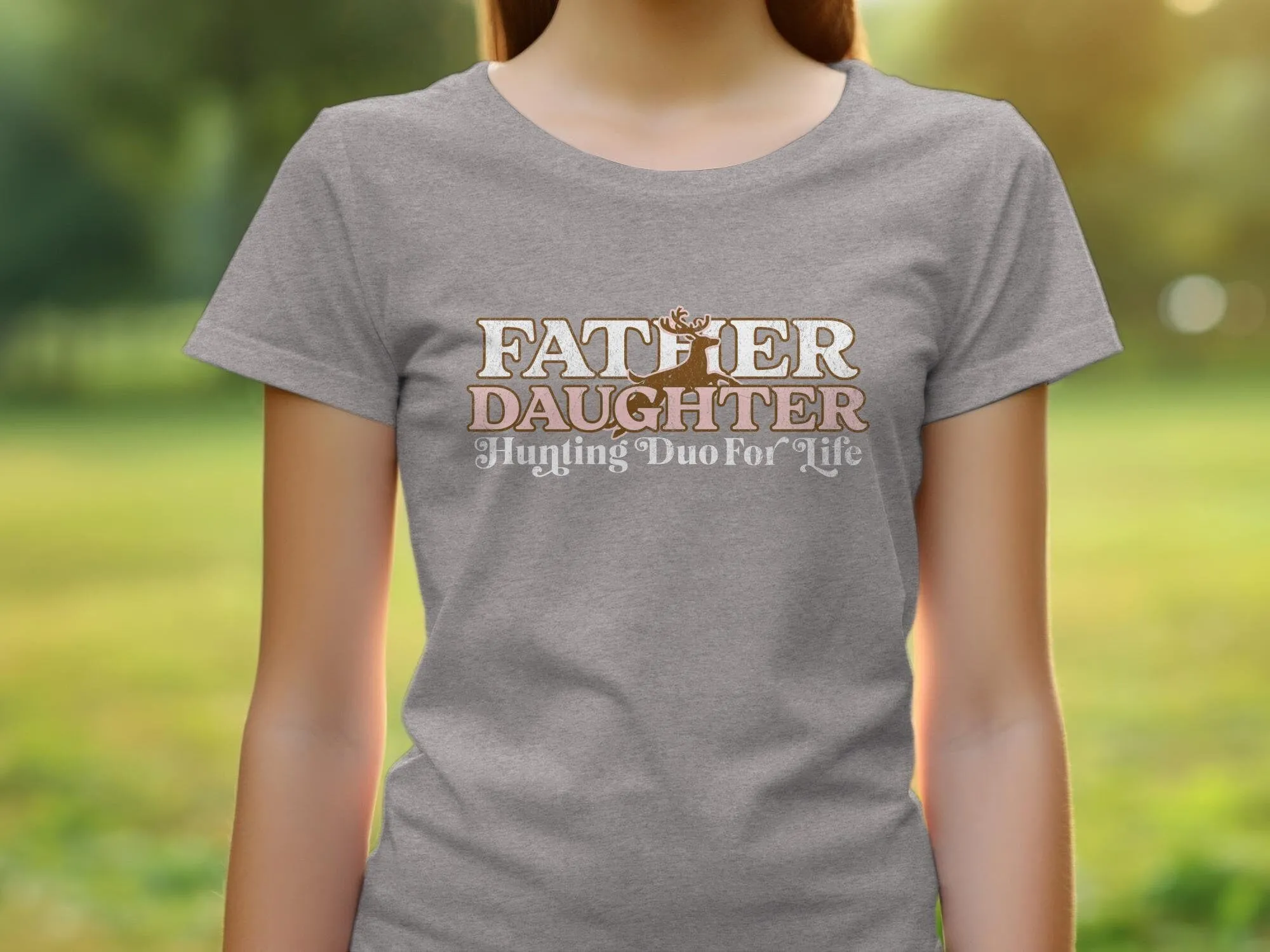 Father Daughter Hunting Duo For Life T-Shirt, Matching Family Hunting Shirts, Gift for Hunter Dad, Hunting Theme Apparel