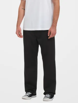 Frickin Regular Stretch Chino Trousers - BLACK