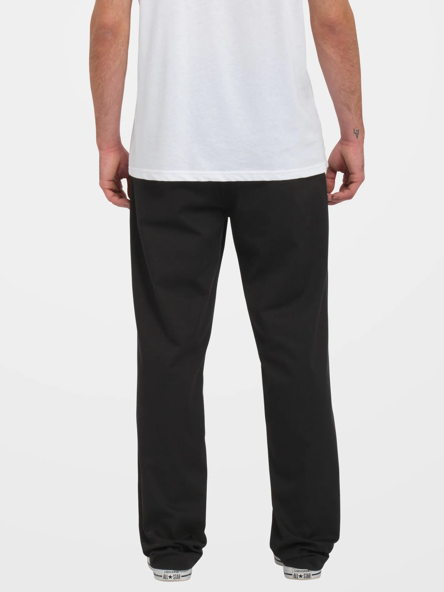 Frickin Regular Stretch Chino Trousers - BLACK