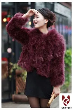 Fur Womens Coat Real Turkey Fur Coat Jacket Overcoat Mulitple Colors Puff NEW Stylish Natural Fur Coat Warmest Fur Coat Fur Story FS12098