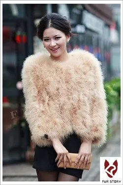 Fur Womens Coat Real Turkey Fur Coat Jacket Overcoat Mulitple Colors Puff NEW Stylish Natural Fur Coat Warmest Fur Coat Fur Story FS12098