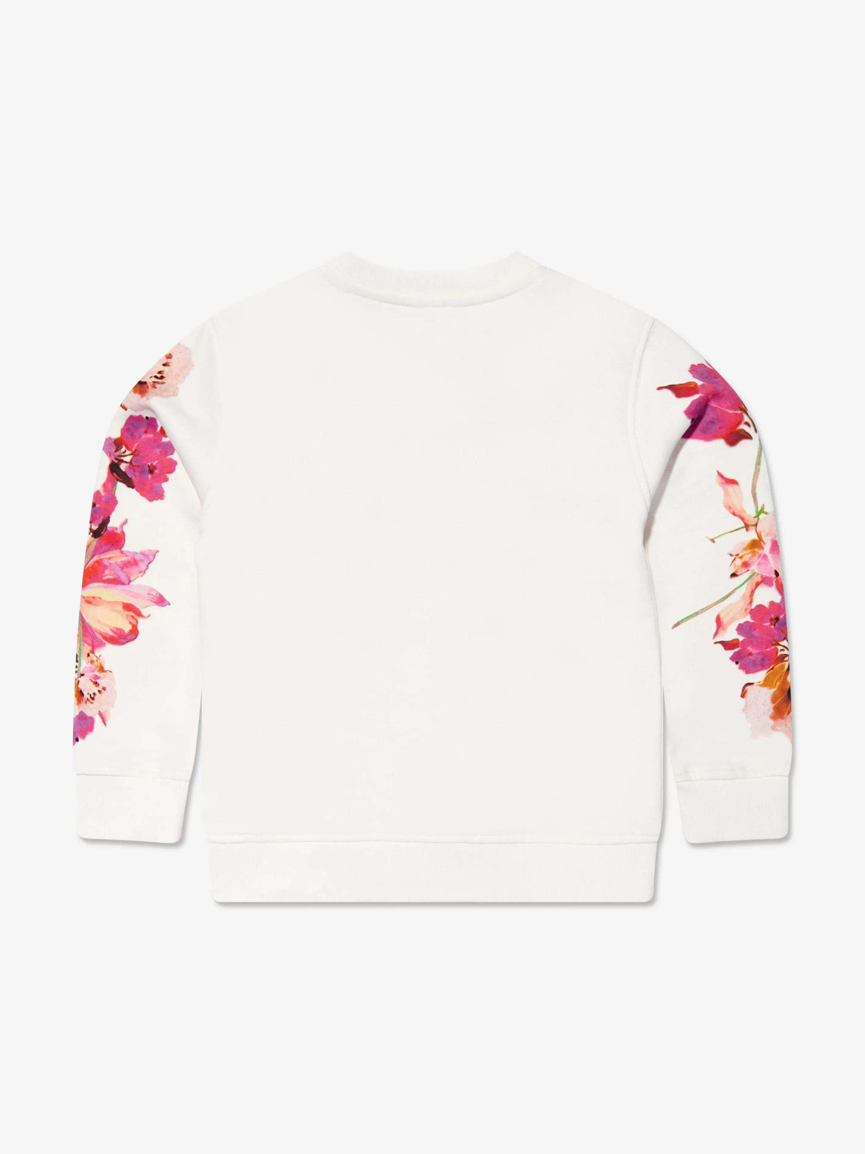 Guess Girls Floral Sweatshirt in White