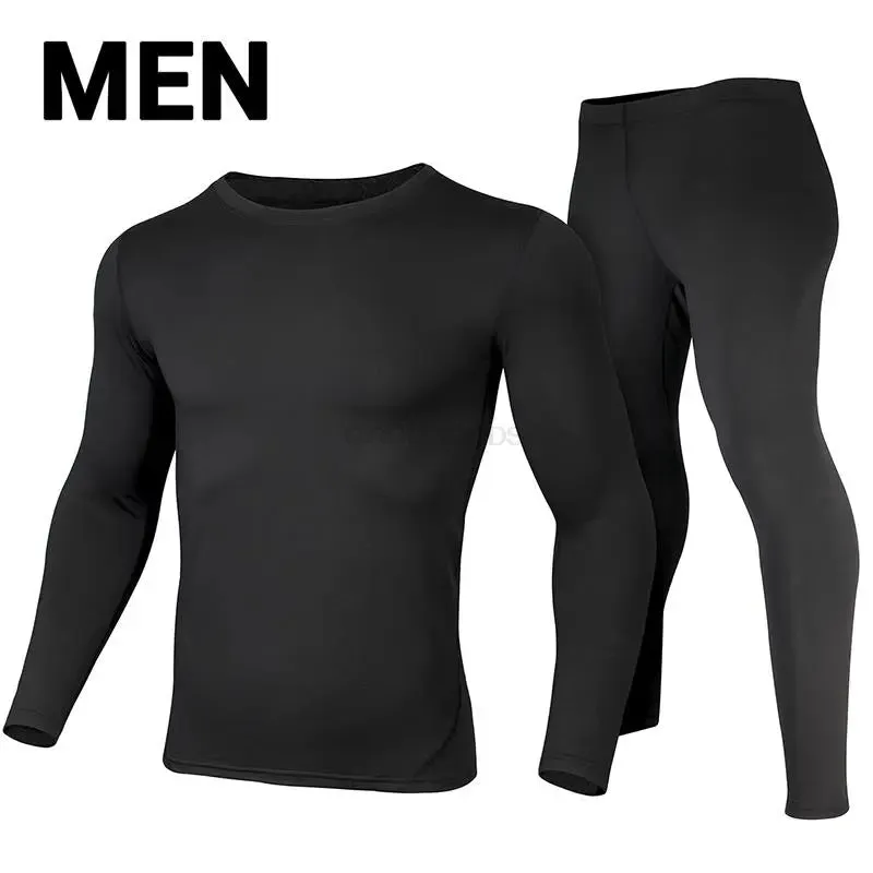 HEROBIKER Men's Thermal Underwear Sets Outdoor Sports Hot-Dry Winter Warm Thermo Underwear Bicycle Skiing Long Johns Base Layers