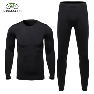 HEROBIKER Men's Thermal Underwear Sets Outdoor Sports Hot-Dry Winter Warm Thermo Underwear Bicycle Skiing Long Johns Base Layers