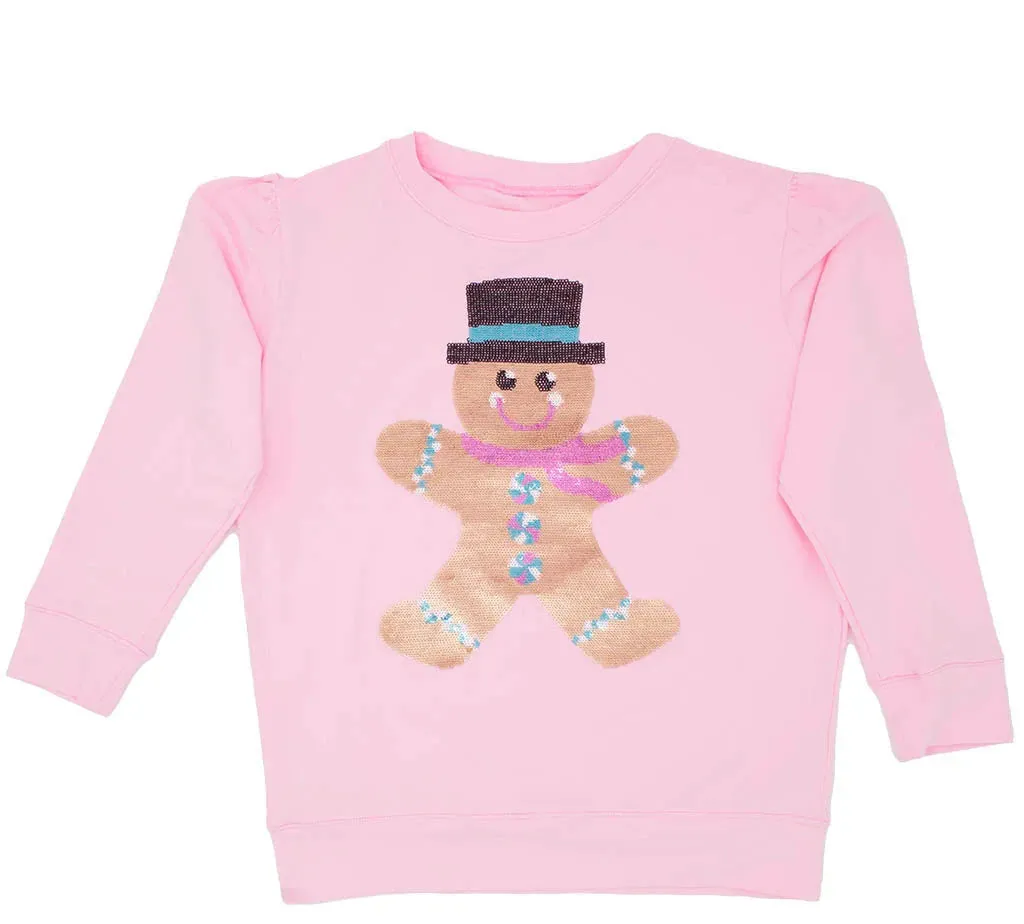 Holly Sweatshirt- Sequin Gingerbread