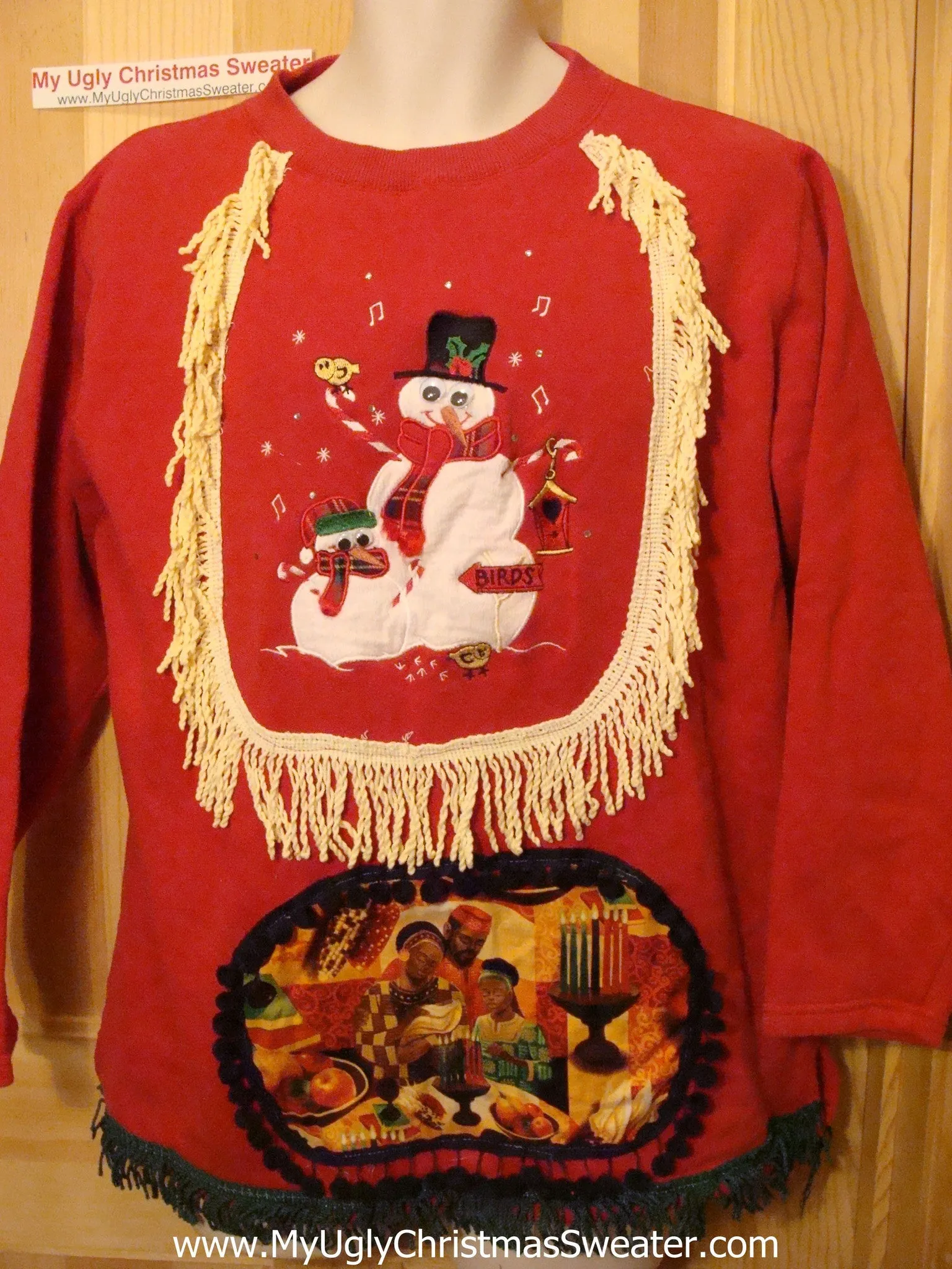 Horrible Funny Kwanzaa Sweatshirt Fringe