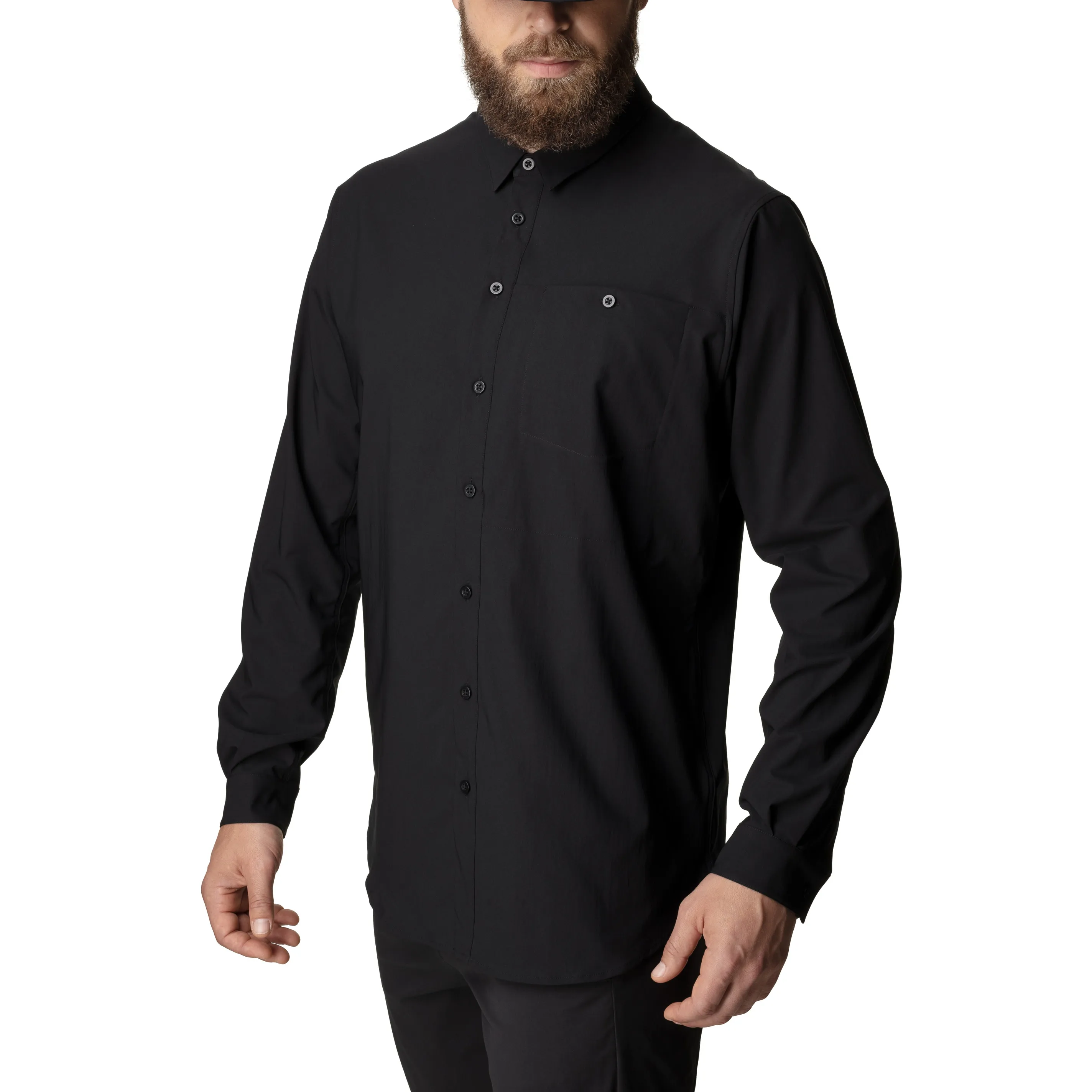 Houdini Men&#x27;s Long Sleeve Shirt True Black | Buy Houdini Men&#x27;s Long Sleeve Shirt True Black here | Outnorth