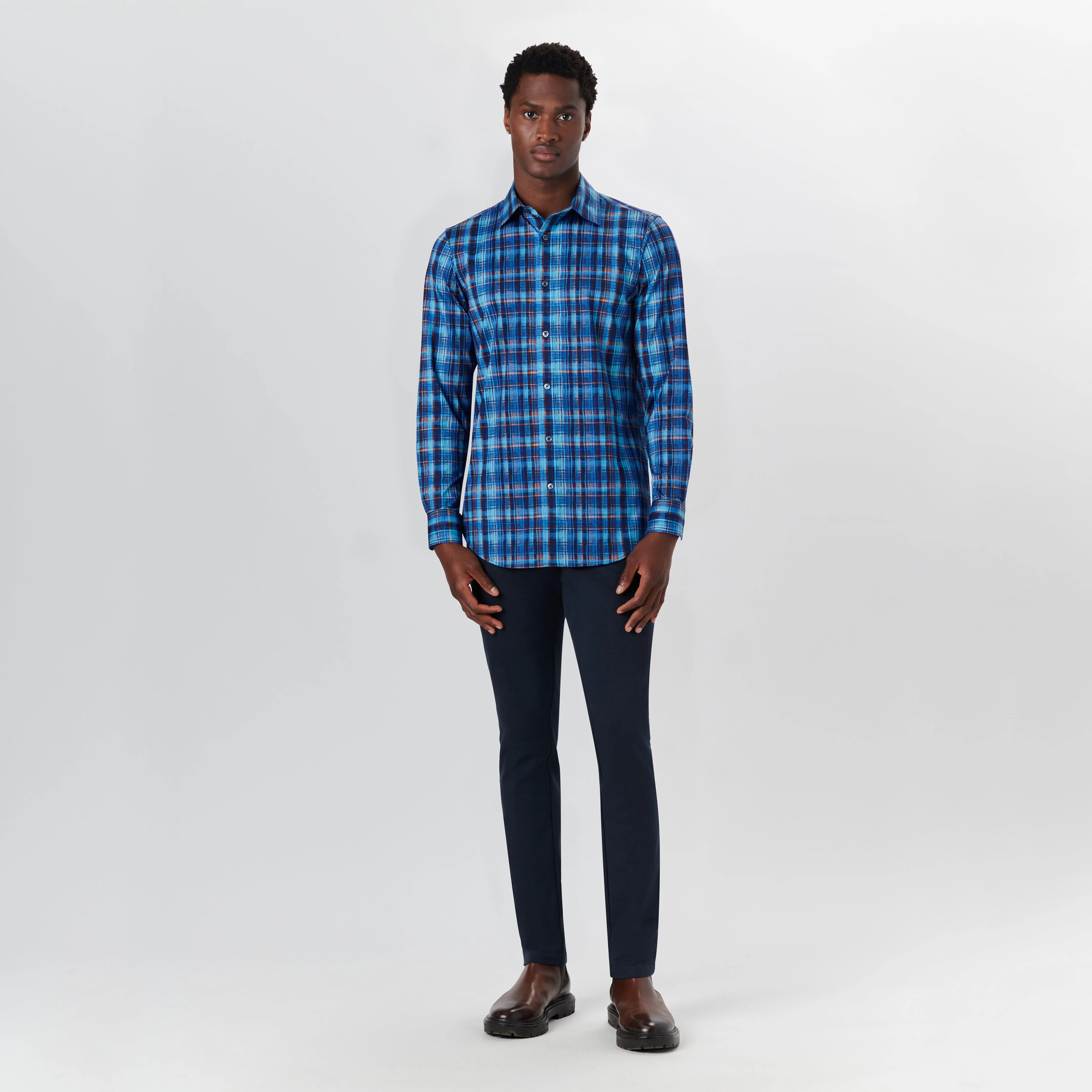 JAMES Madras Check OoohCotton Shirt