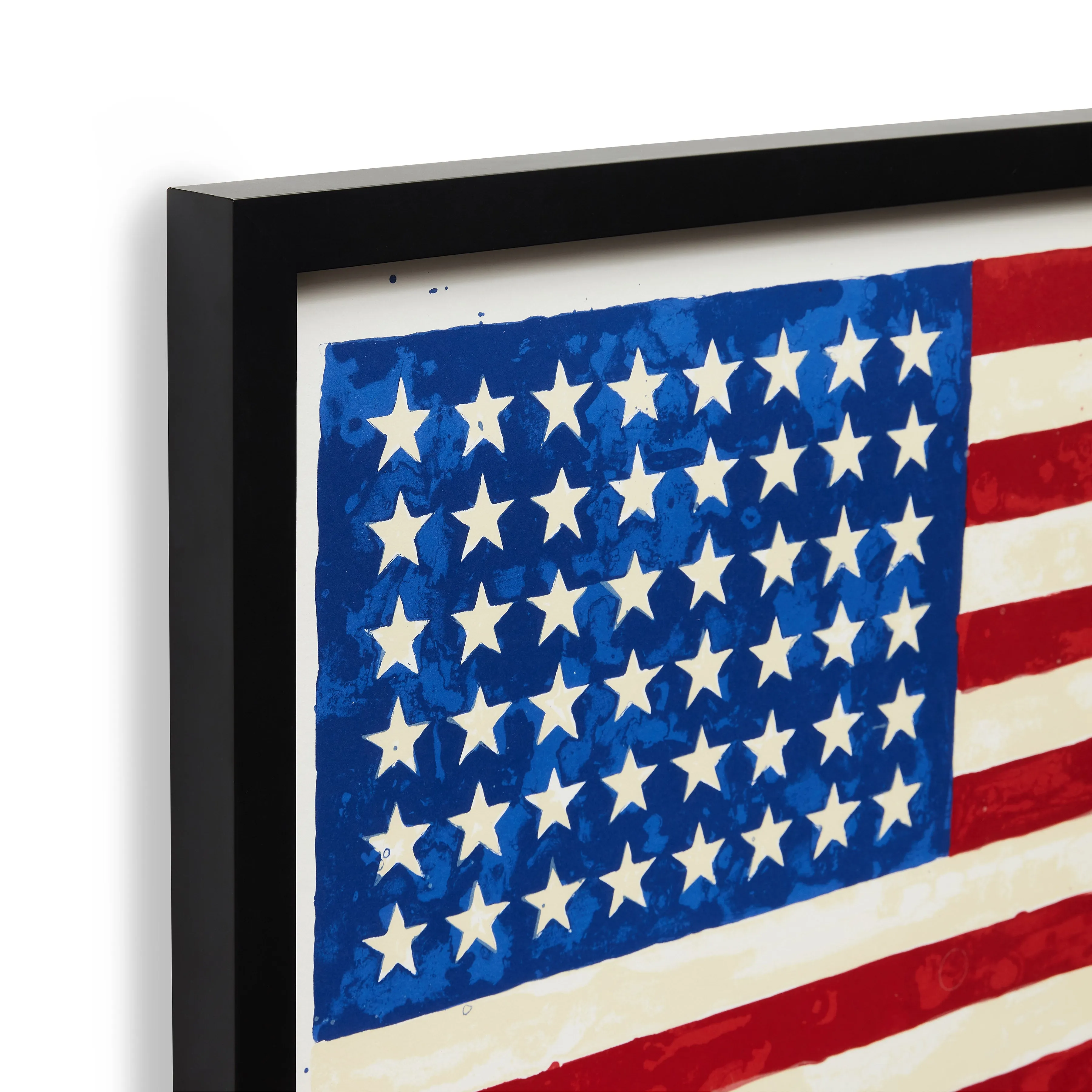 Jasper Johns The 50th Anniversary of the Whitney Museum of American Art (Double Flag) Framed Poster