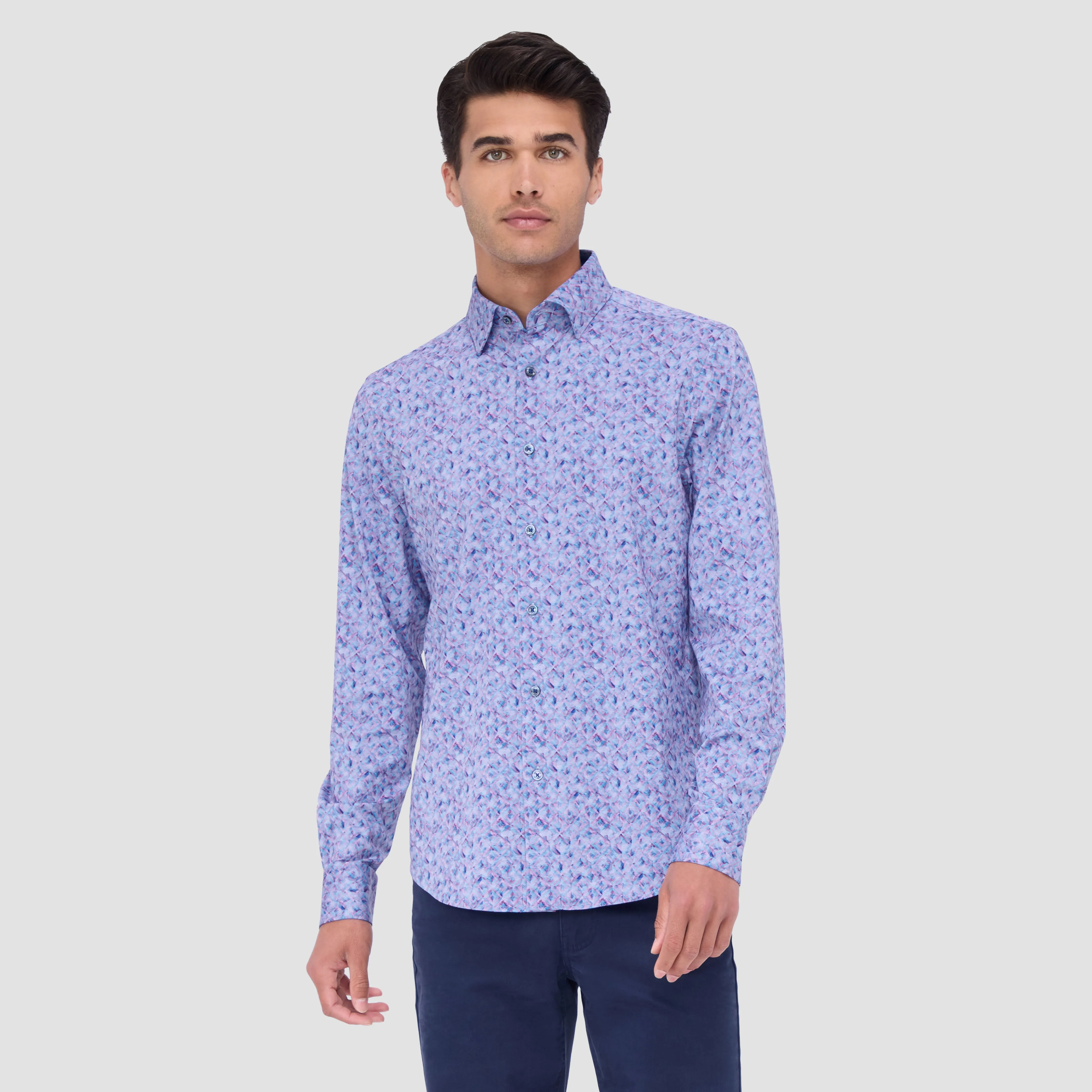 Jax Double Sided Geometric/Solid OoohCotton Shirt