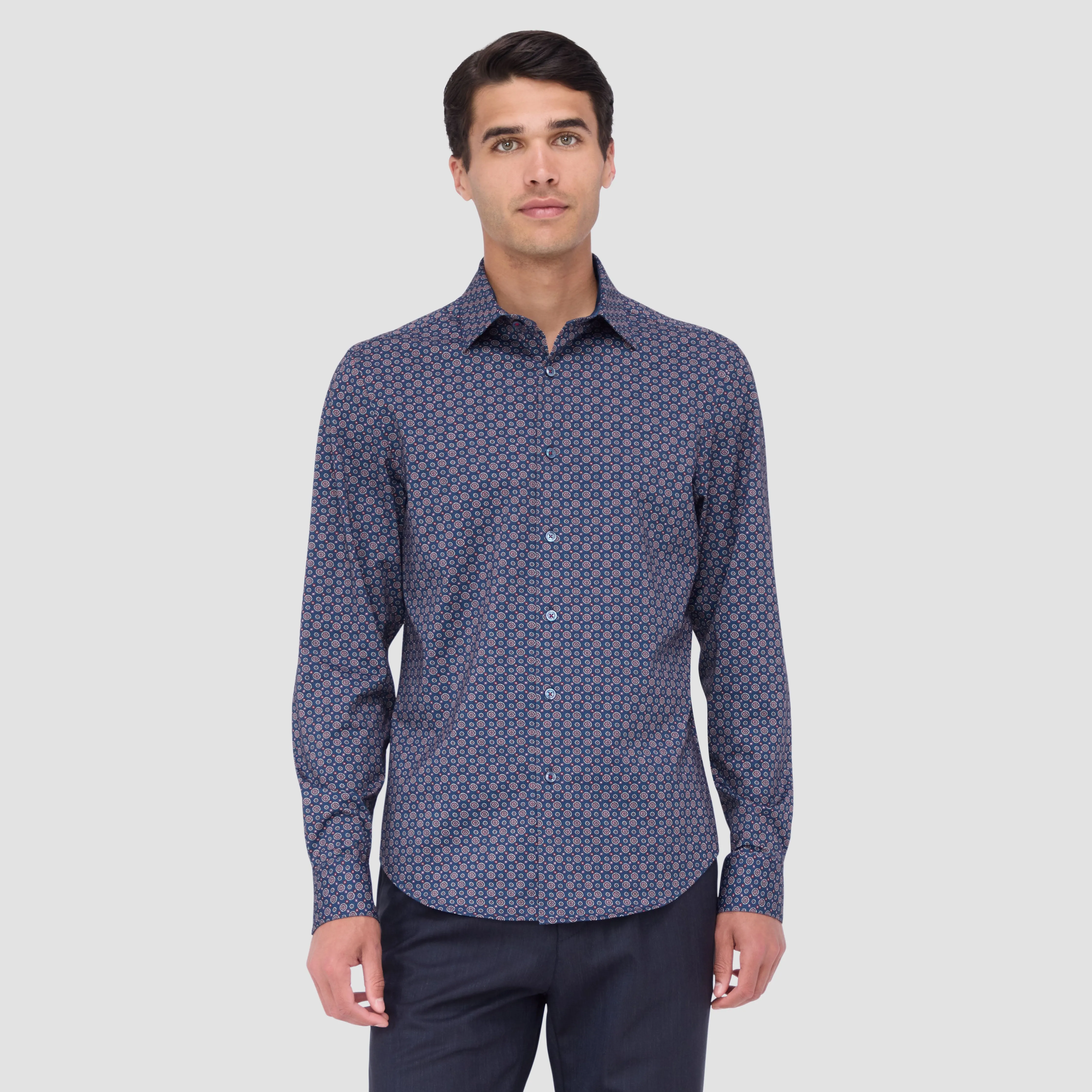 Jimmy Double Sided Medallion/Geometric OoohCotton Shirt