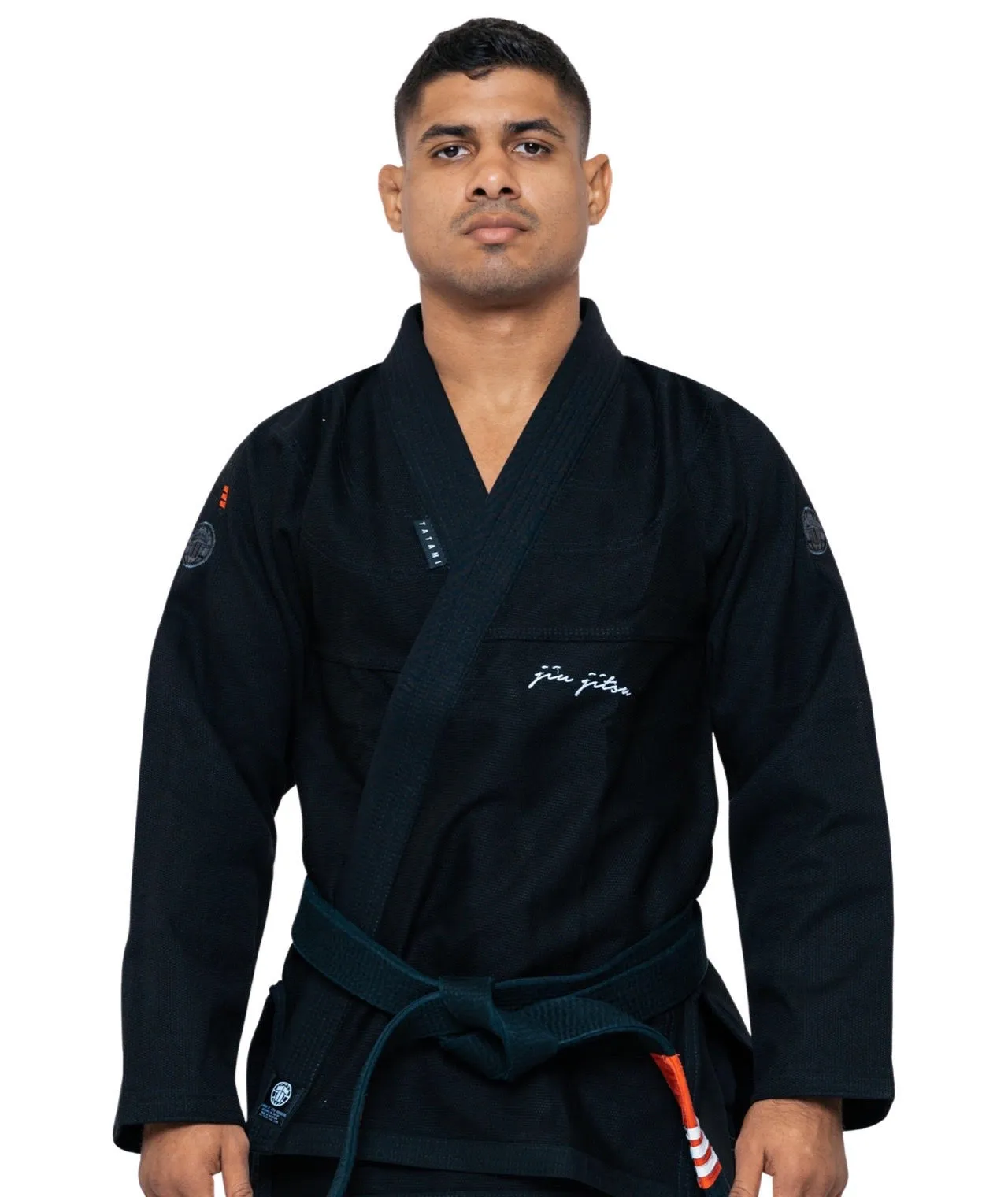 Kimono Brazilian Jiu Jitsu TATAMI Elements Superlite Gi - Negru (Centura Alba Inclusa)