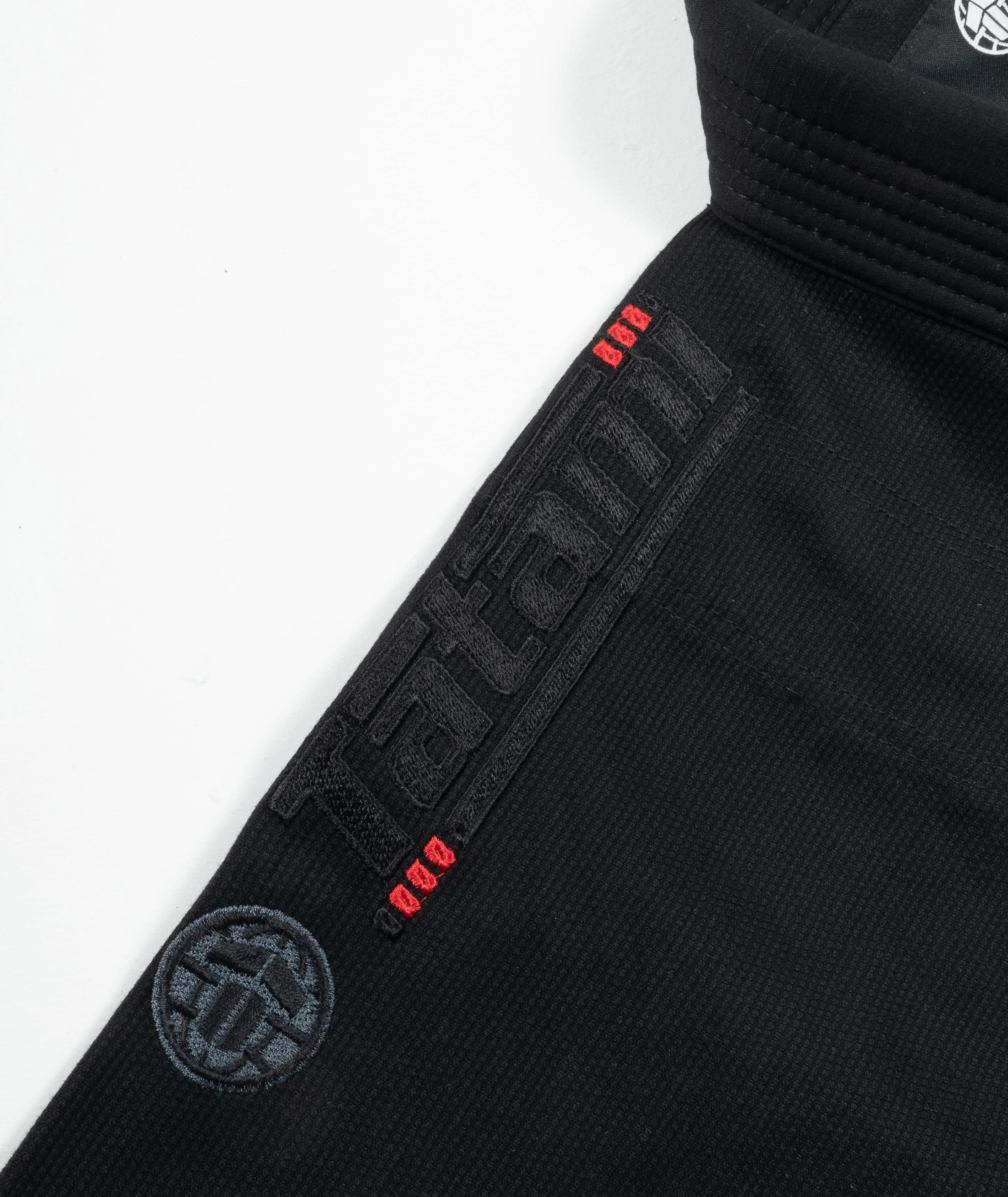 Kimono Brazilian Jiu Jitsu TATAMI Elements Superlite Gi - Negru (Centura Alba Inclusa)