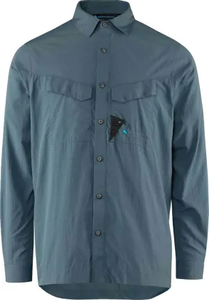 Klättermusen Men&#x27;s Syn Long Sleeve Shirt Thistle Blue | Buy Klättermusen Men&#x27;s Syn Long Sleeve Shirt Thistle Blue here | Outnorth