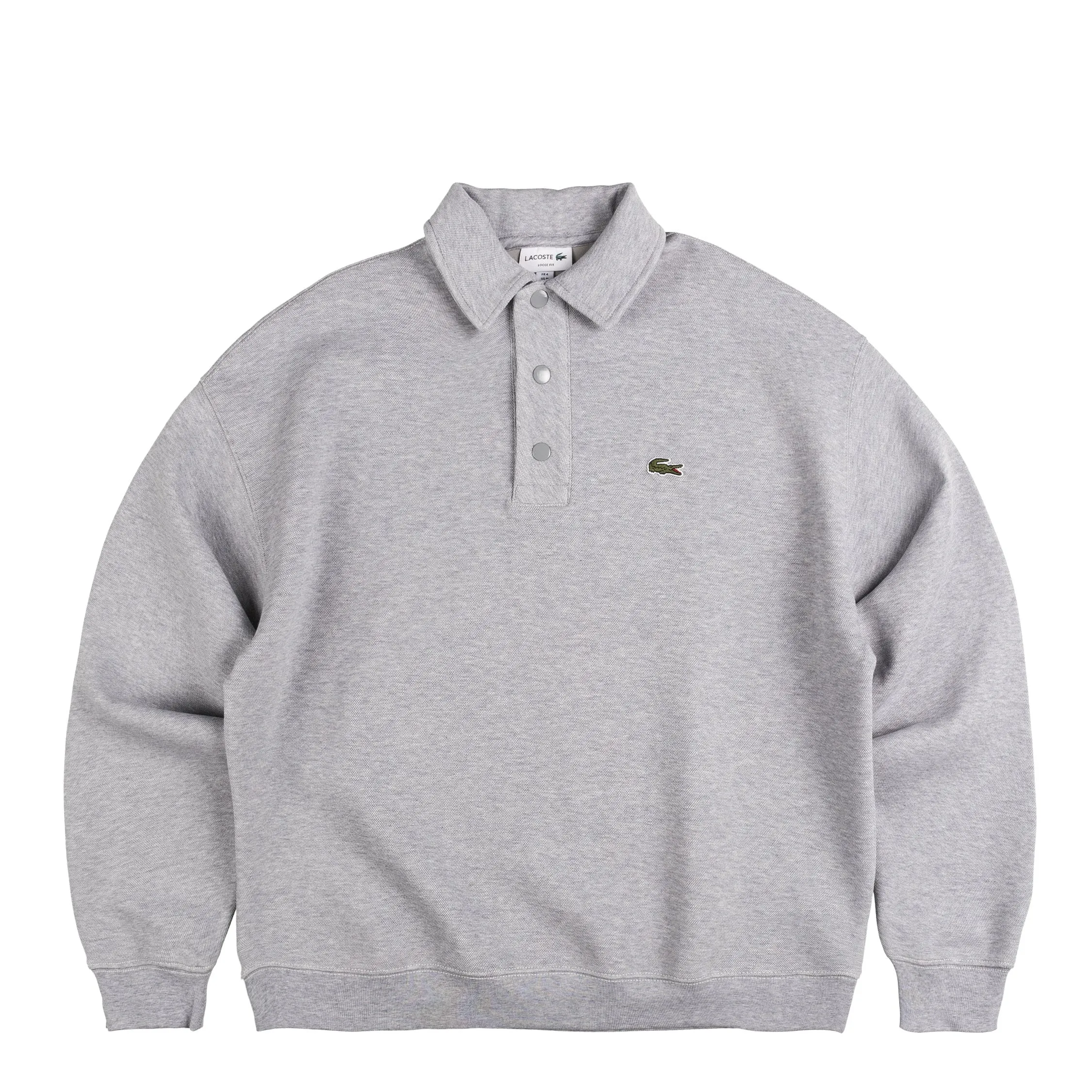 Lacoste Loose Fit Polo Collar Sweatshirt