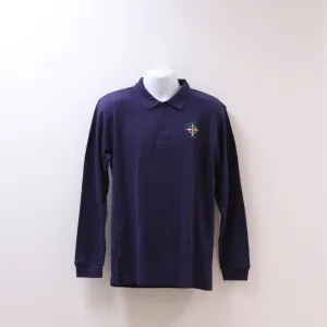 Long Sleeve Uniform Polo Navy