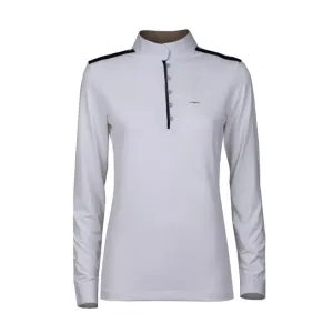 LONG SLEEVED COMPETITION POLO BEVERLY ANIMO Women White