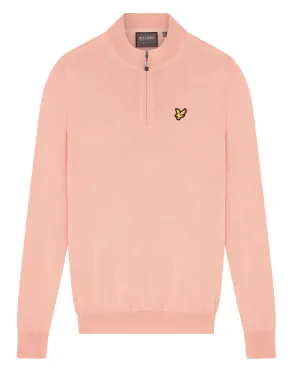 LYLE & SCOTT Kerry 1/2 Zip Pullover Pink Sand