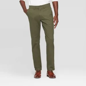 Men's Every Wear Athletic Fit Chino Pants - Goodfellow & Co Paris Green 36x32