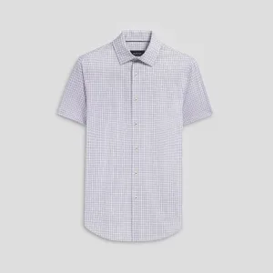 Miles Mini Check Print OoohCotton Short Sleeve Shirt