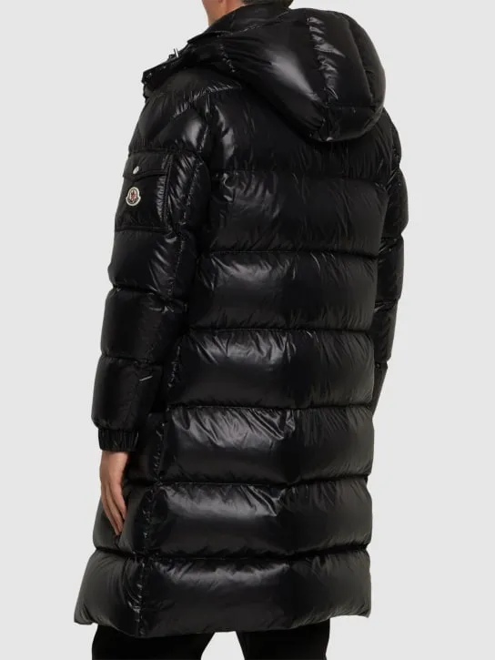 Moncler   Hanoverian long nylon down jacket 