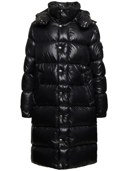 Moncler   Hanoverian long nylon down jacket 