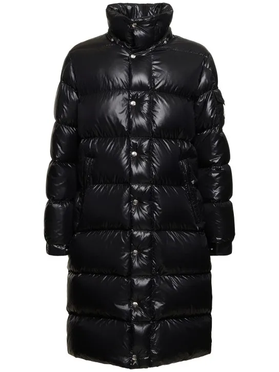 Moncler   Hanoverian long nylon down jacket 