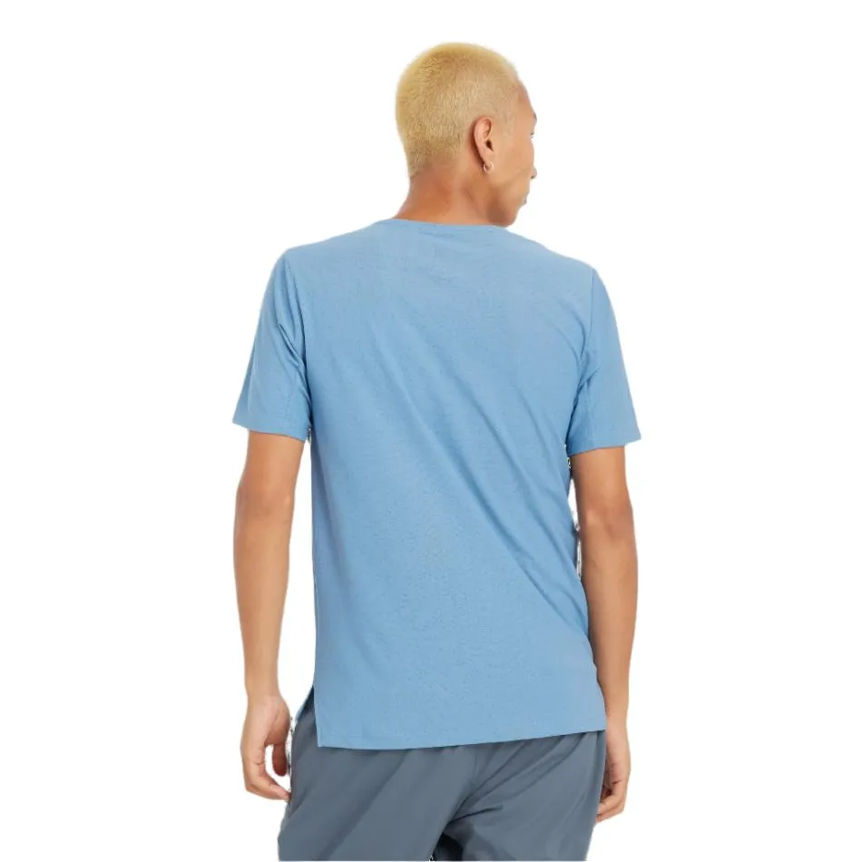 New Balance Men's Athletics Jacquard T-shirt in Heron Blue AW24