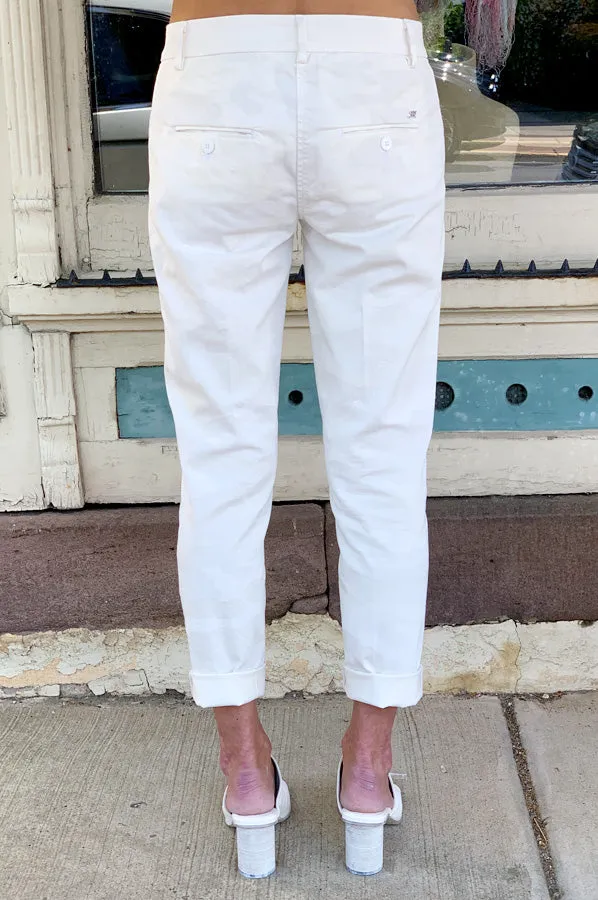 NY Slim Chino Pants - White Camo