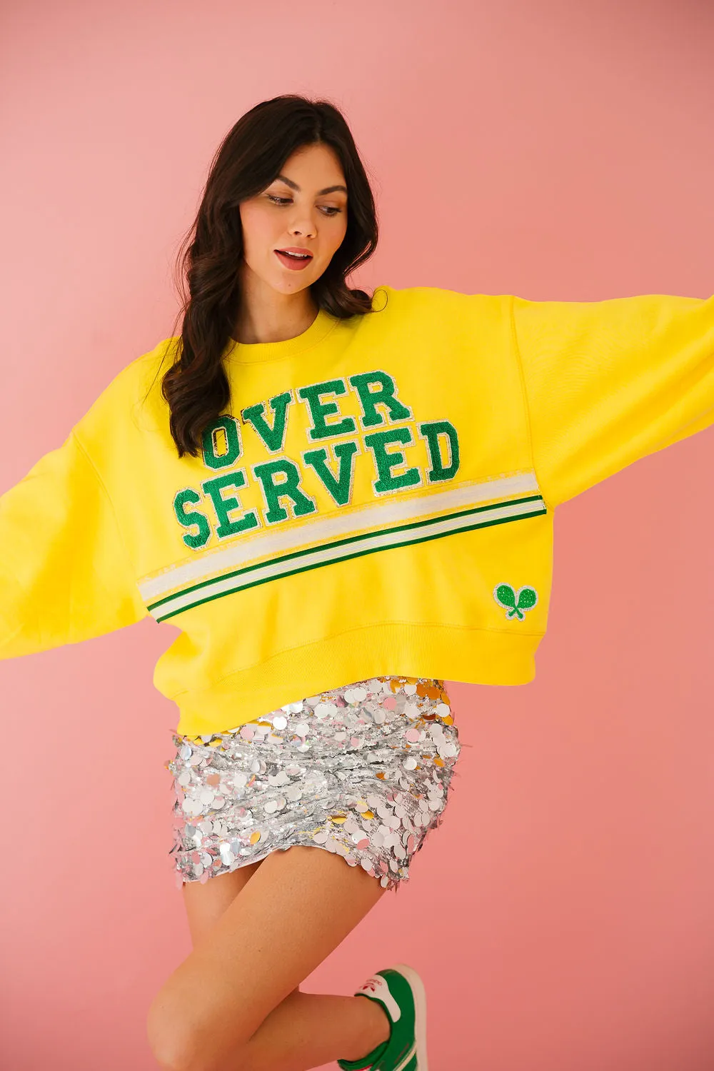 OVER SERVED YELLOW PULLOVER