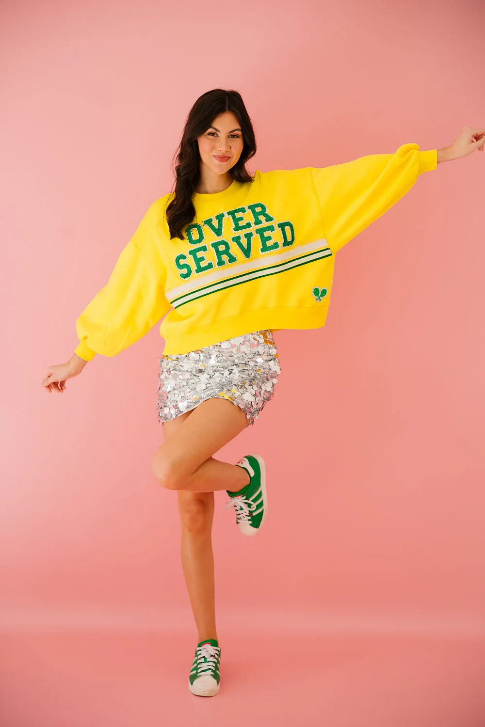 OVER SERVED YELLOW PULLOVER