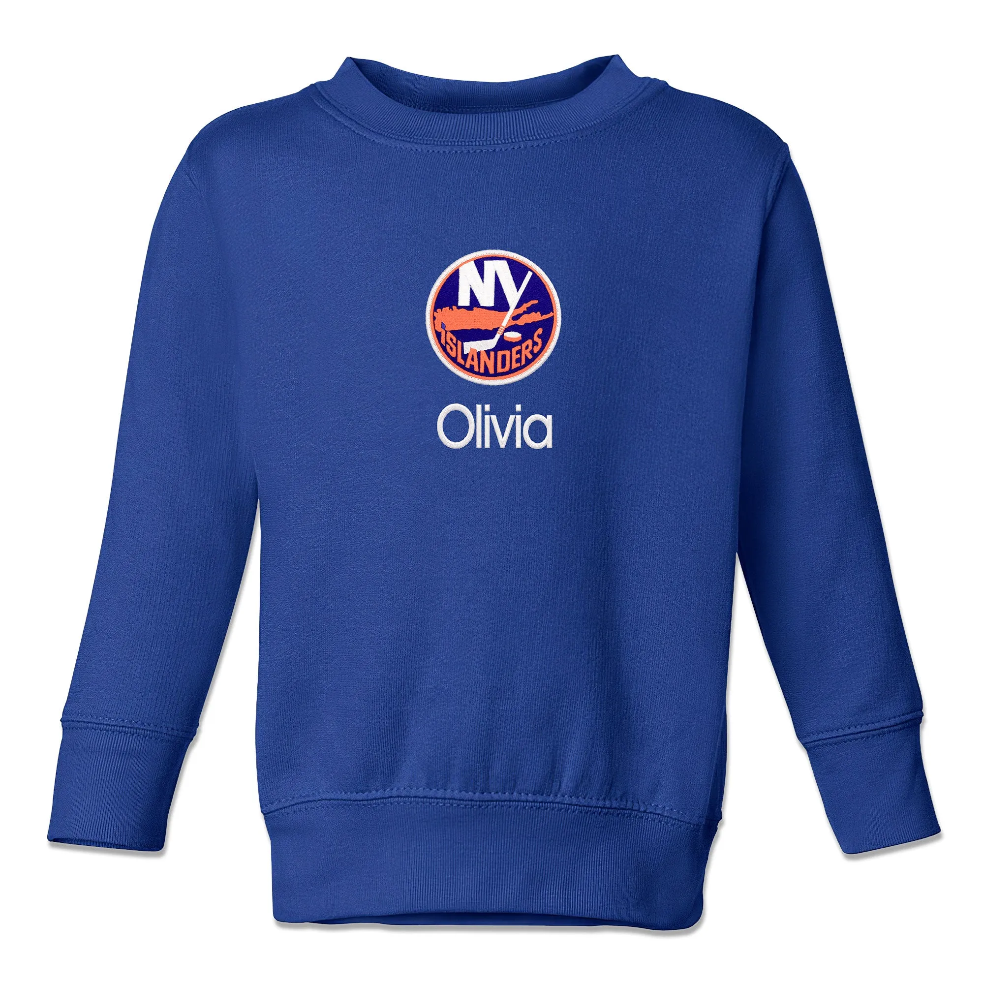 Personalized New York Islanders Toddler Crewneck Sweatshirt