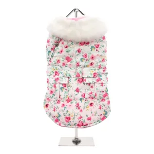 Pink Floral Cascade Dog Coat