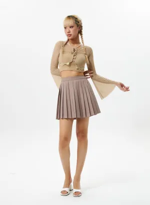 Pleated Mini Skirt IS319