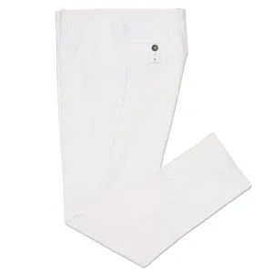 PT PANTALONI TORINO White Slim Fit Cotton Stretch Chino Pants NEW