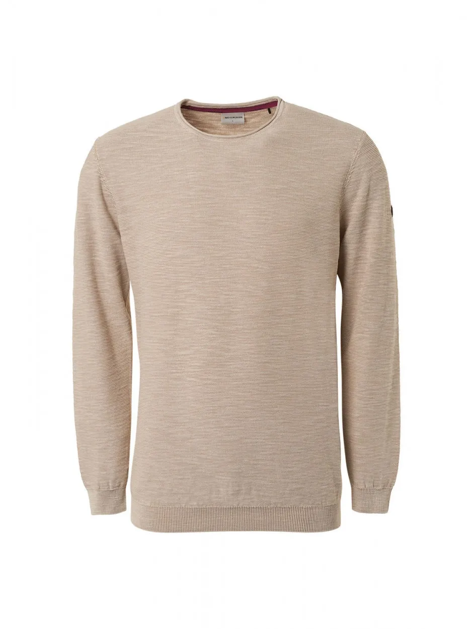 Pullover Crewneck Relief Garment Dyed   Stone Washed | Sand