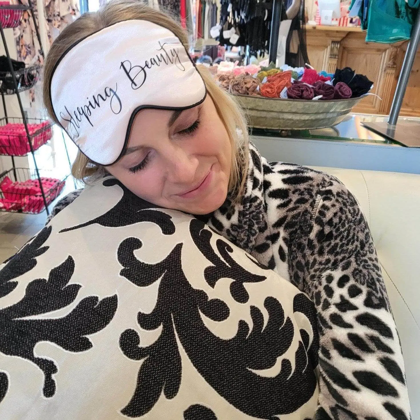 "Sleeping Beauty" Satin Eye Mask